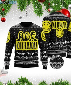 Nirvana Band 3D Printed Ugly Christmas Sweater