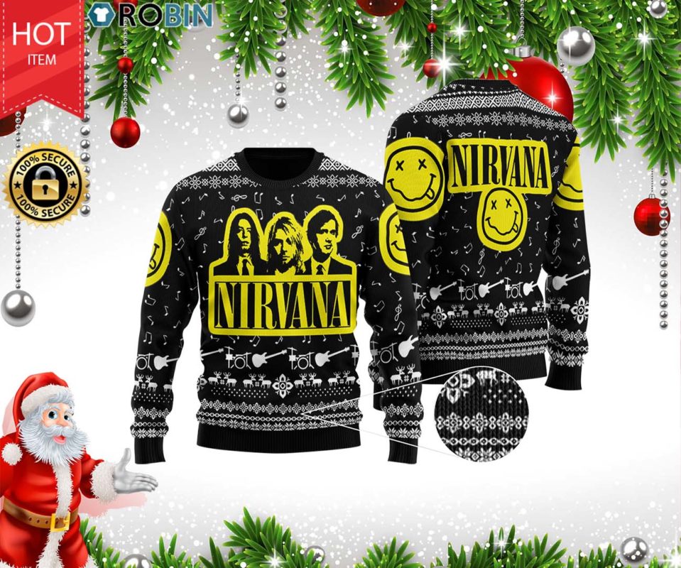Nirvana Band 3D Printed Ugly Christmas Sweater