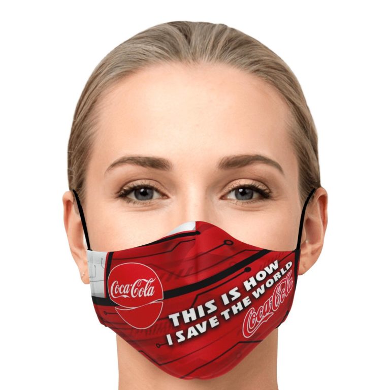 This Is How I Save The World Coca Cola Face Mask With PM2.5 Filters
