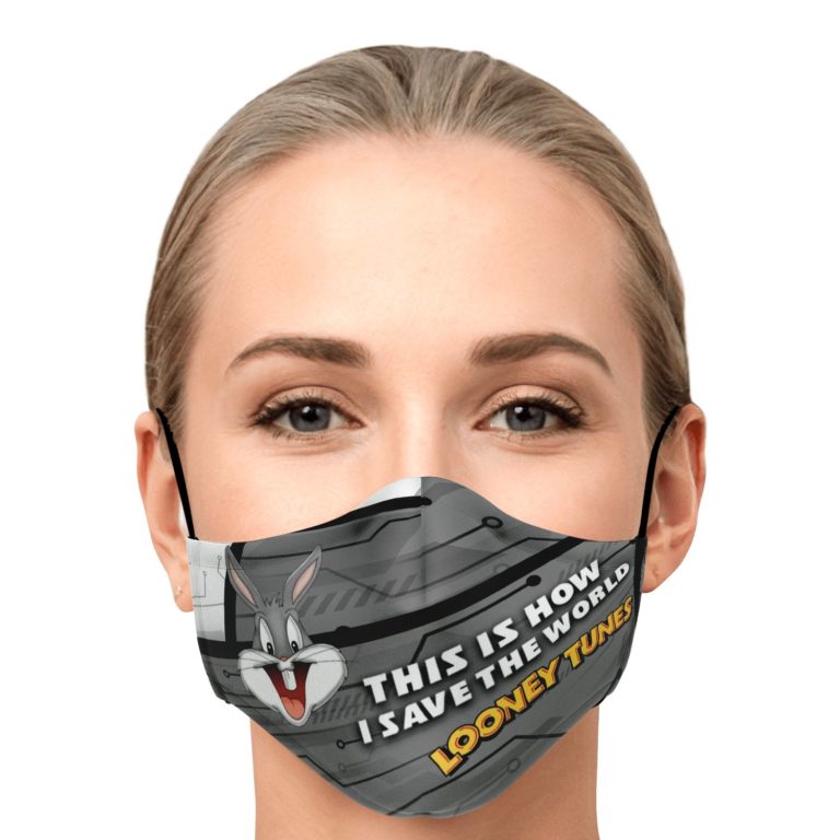 This Is How I Save The World Bugs Bunny Face Mask With PM2.5 Filters