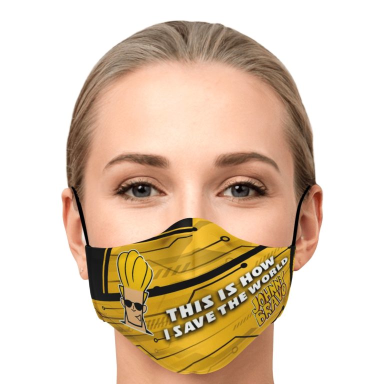 This Is How I Save The World Johnny Bravo Face Mask With PM2.5 Filters