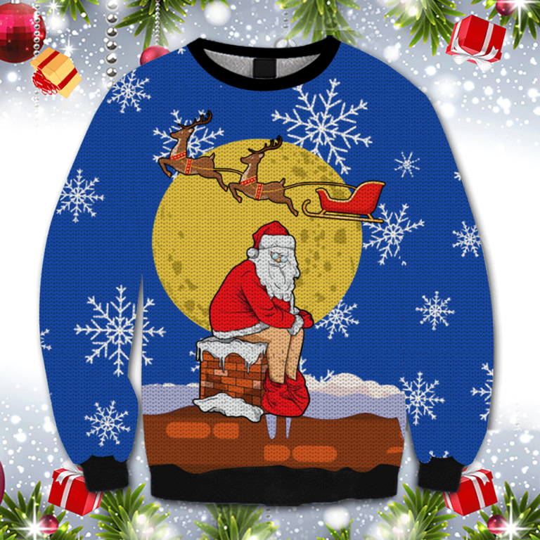 Funny Santa Xmas – All Over Print Christmas Wool Sweater