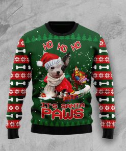 Chihuahua Santa Paws Christmas Wool Sweater