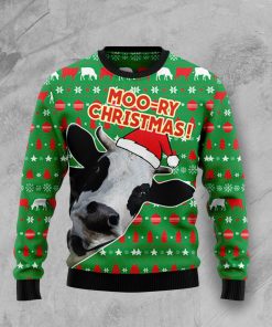 Cute Cow Christmas Wool Sweater