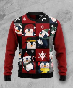Cute Penguin Christmas Wool Sweater