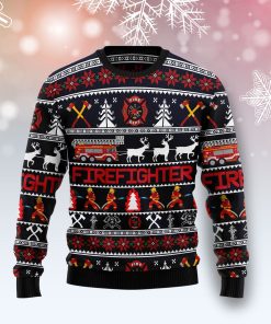 Firefighter Christmas Christmas Wool Sweater