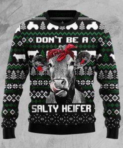 Cow Heifer Christmas Wool Sweater