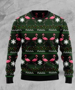 Flamingo Flalala Christmas Wool Sweater