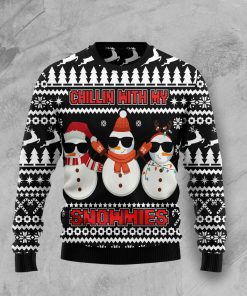 Chillin With My Snowmies Christmas Wool Sweater