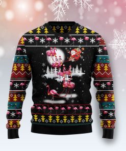 Flamingo Reindeer Christmas Wool Sweater