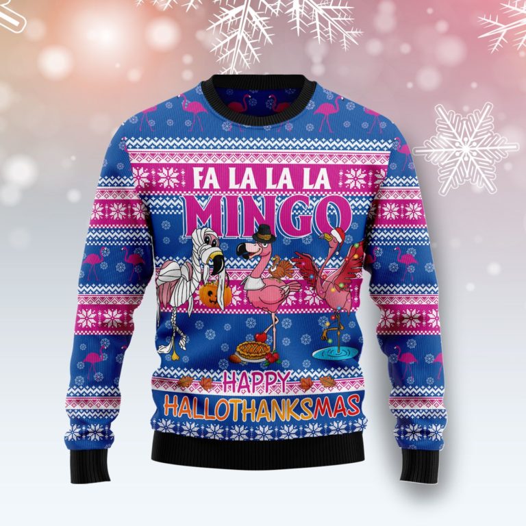 Fa La La La Mingo Christmas Wool Sweater