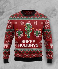 Christmas Cactus Christmas Wool Sweater