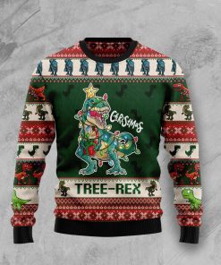 Christmas Tree Rex Christmas Wool Sweater