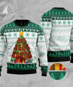 Cello Pine Tree Christmas Wool Sweater