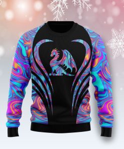 Dragon Color Christmas Wool Sweater