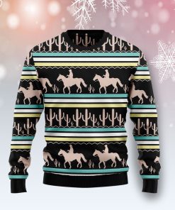 Cowboy Cactus Christmas Wool Sweater