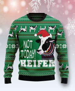 Cow Not Today Christmas Wool Sweater