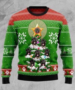 German Shepherd Pine Christmas Wool Sweater German Shepherd Pine Christmas Wool Sweater