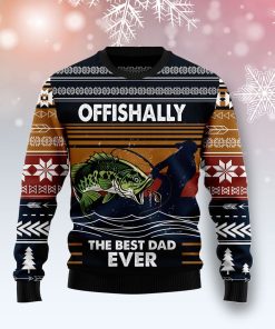 Fishing Retro Vintage Christmas Wool Sweater