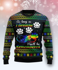 Dogs Will Be Remembered Personalized Christmas Wool Sweater