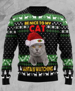 Cat Be Nice Christmas Wool Sweater
