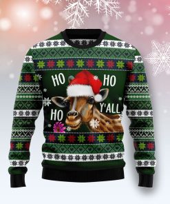 Giraffe Hohoho Y?all Christmas Wool Sweater Giraffe Hohoho Y?all Christmas Wool Sweater