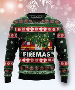 Firefighter Firemas Christmas Wool Sweater