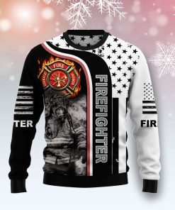 Firefighter Awesome Christmas Wool Sweater