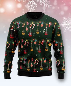 Christmas Instrument Guitar Christmas Wool Sweater Christmas Instrument Guitar Christmas Wool Sweater