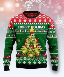 Frog Christmas Tree Christmas Wool Sweater