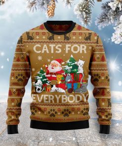 Cats For Everybody Christmas Wool Sweater