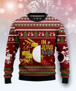 Drum I Play Christmas Wool Sweater