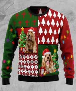Cocker Spaniel Hohoho Christmas Wool Sweater