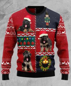 German Shepherd Vintage Christmas Wool Sweater German Shepherd Vintage Christmas Wool Sweater