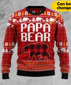 Family Bear Christmas Wool Sweater
