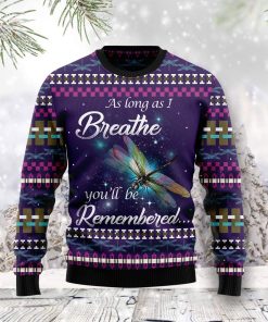 Dragonfly Angel Christmas Wool Sweater