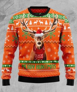 Deer Merry Huntmas Christmas Wool Sweater