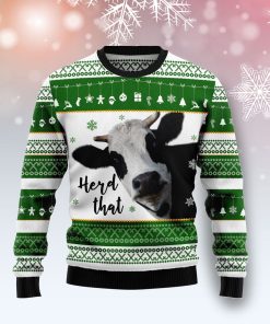 Cow Herd That Christmas Wool Sweater Cow Herd That Christmas Wool Sweater