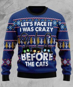 Crazy Cat Christmas Wool Sweater