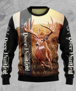 Deer Hunting Christmas Wool Sweater