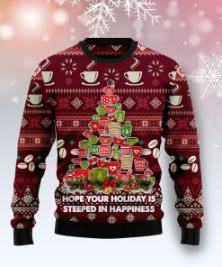 Coffee Christmas Tree Christmas Wool Sweater