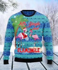 Flamingo Let?s Jingle Christmas Wool Sweater