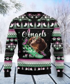 Dachshund Angel Christmas Wool Sweater