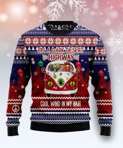 Elephant Hippie Girl Christmas Wool Sweater