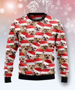 Chihuahua Group Awesome Christmas Wool Sweater