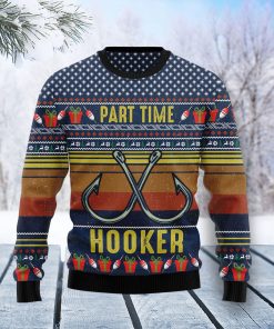 Fishing Part Time Christmas Wool Sweater