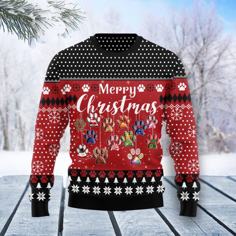 Dog Merry Christmas Christmas Wool Sweater