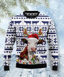 Cow Christmas Reunion Christmas Wool Sweater Cow Christmas Reunion Christmas Wool Sweater