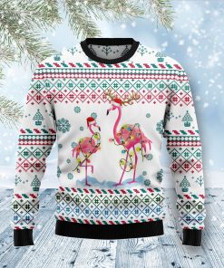 Flamingo Christmas Reunion Christmas Wool Sweater