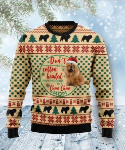Chow Chow Mom Christmas Wool Sweater